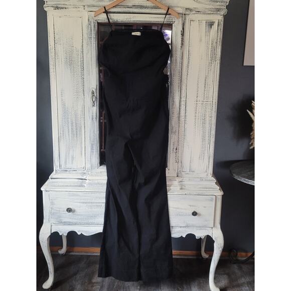 Anthropologie Maeve Strapless Slim Flare Jumpsuit - New 10 - Picture 4 of 4